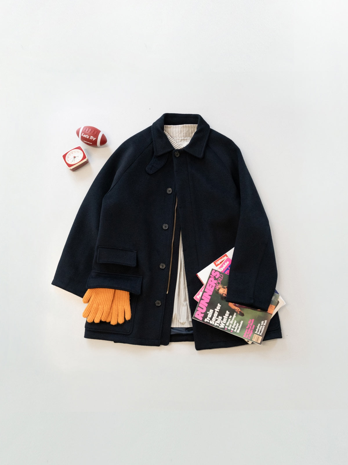 24AW新作【havehad】City Wool Half Coat City Wool Half Coat (Navy) | Havehad