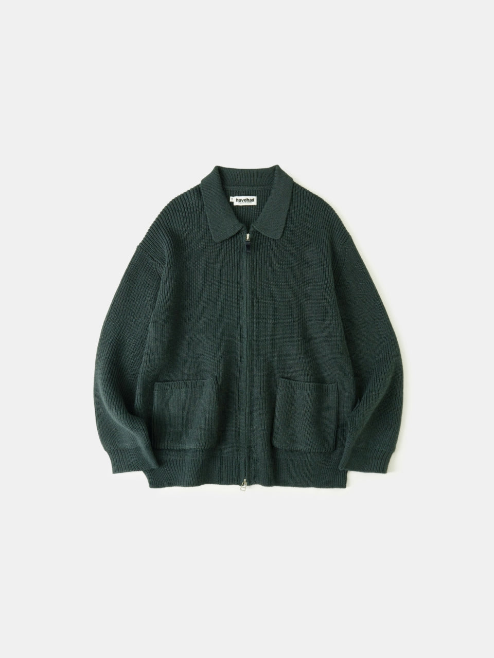 2way Zip-up Cardigan (Blue Green) | Havehad