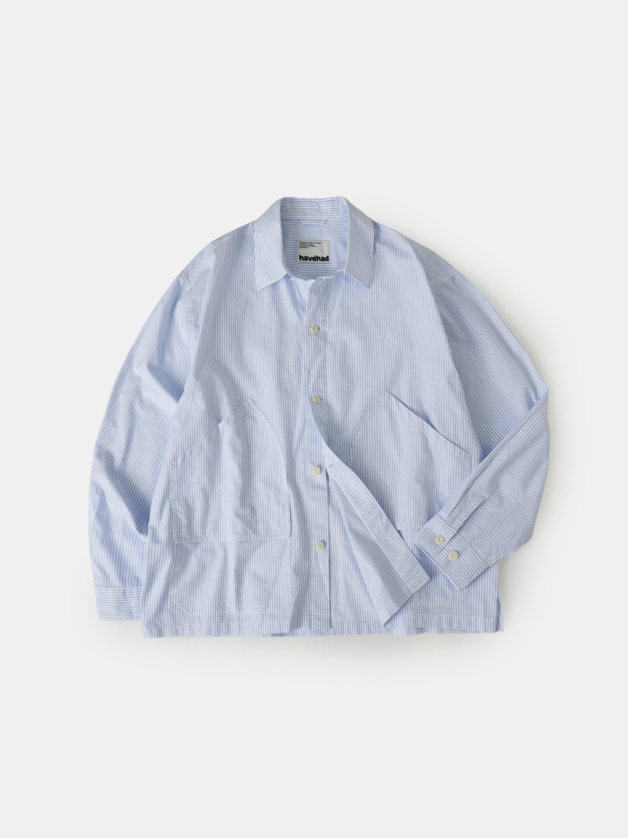 Field Pocket Shirt Jacket (Stripe White)