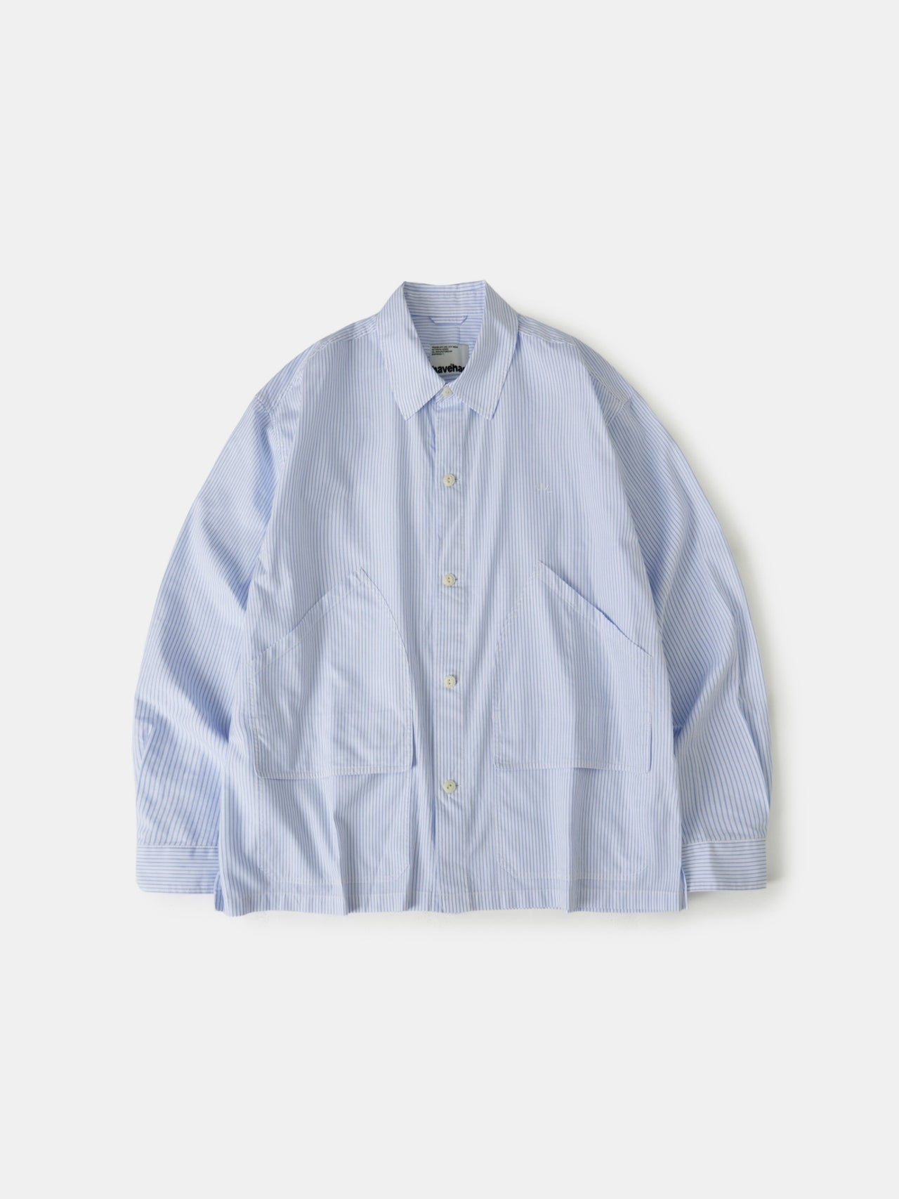 Field Pocket Shirt Jacket (Stripe White)
