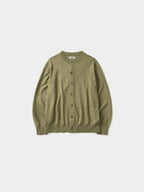 Daily Wool Round Cardigan (Olive)