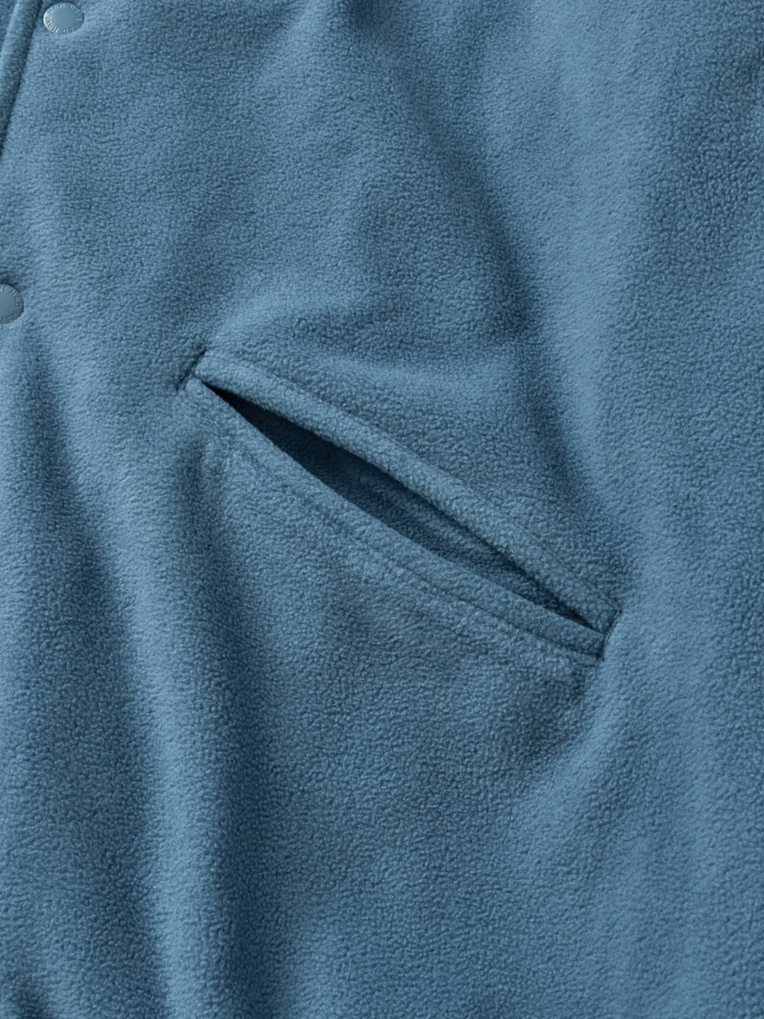 Two-tone Strap Fleece Jacket (Blue)