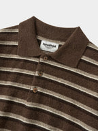 Classic Stripe Collar Knit (Stripe Brown)