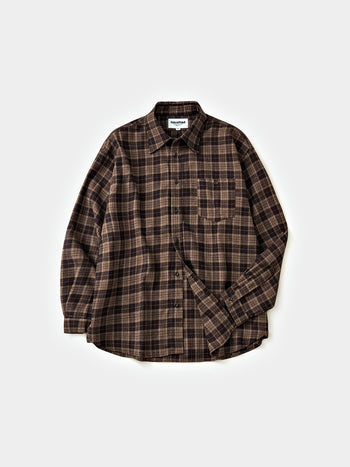 Soft Flannel Shirts (Check Brown)