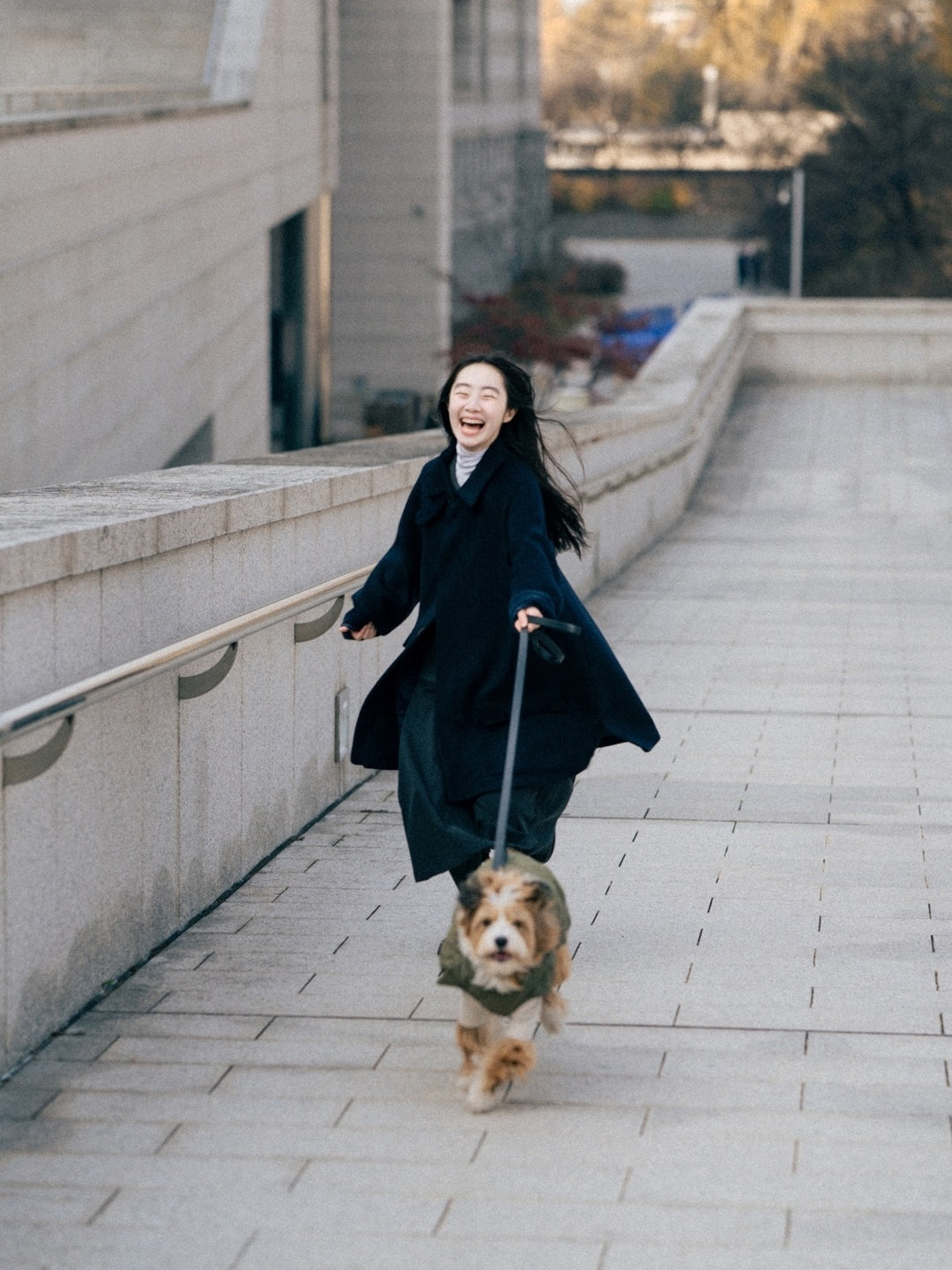 City Wool Half Coat (Charcoal)