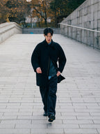 City Wool Half Coat (Navy)
