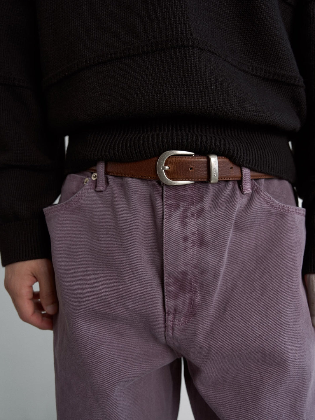 Classic Leather Belt (Brown)