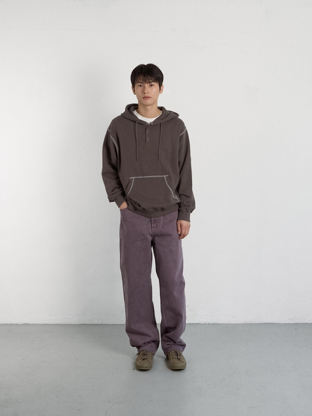 Vintage Sweat Hoodie (Brown)