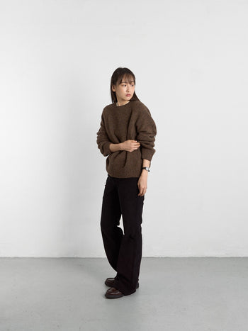 Flare Corduroy Pants (Navy)