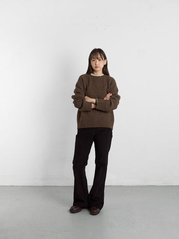 Flare Corduroy Pants (Black)