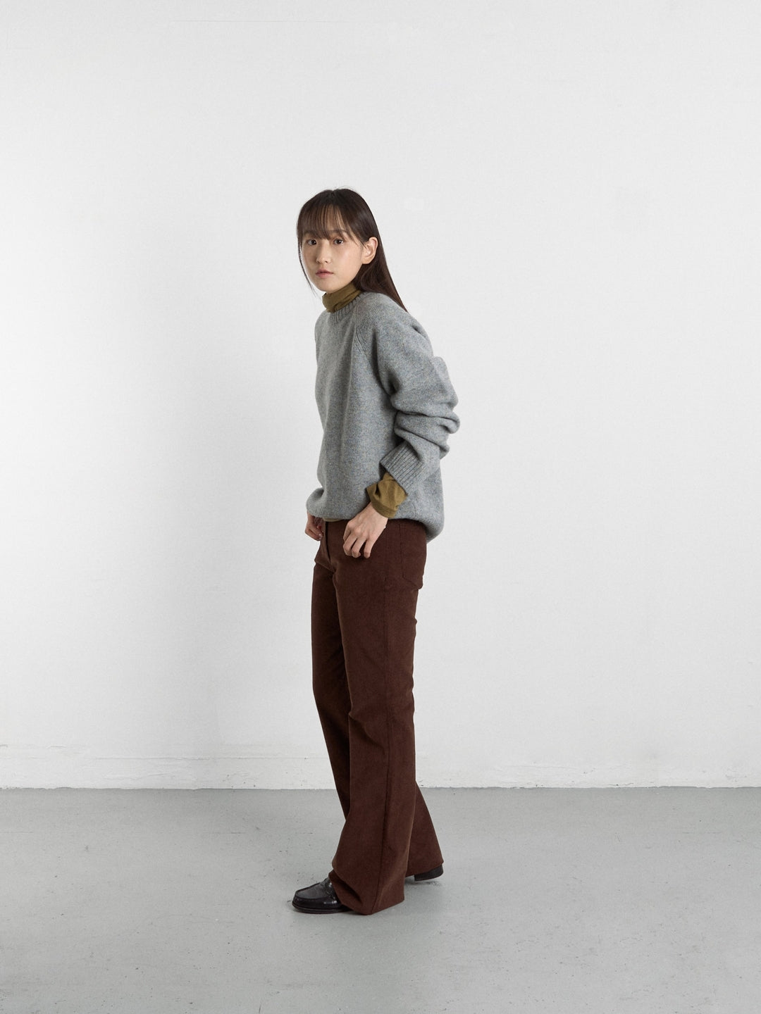 Shaggy Dog Round Knit (Grey)