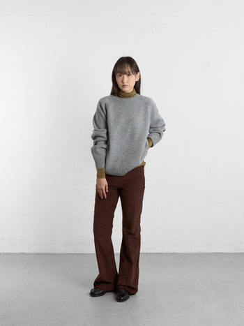 Shaggy Dog Round Knit (Grey)