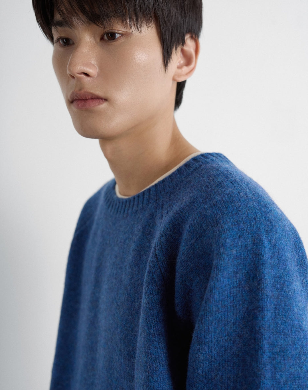 Shaggy Dog Round Knit (Blue)