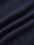 Layered Wool Round Knit (Navy-Lemon)