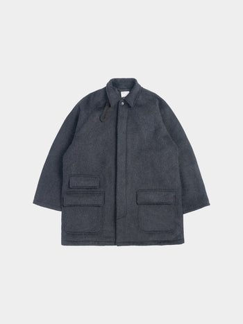 City Wool Half Coat (Charcoal)