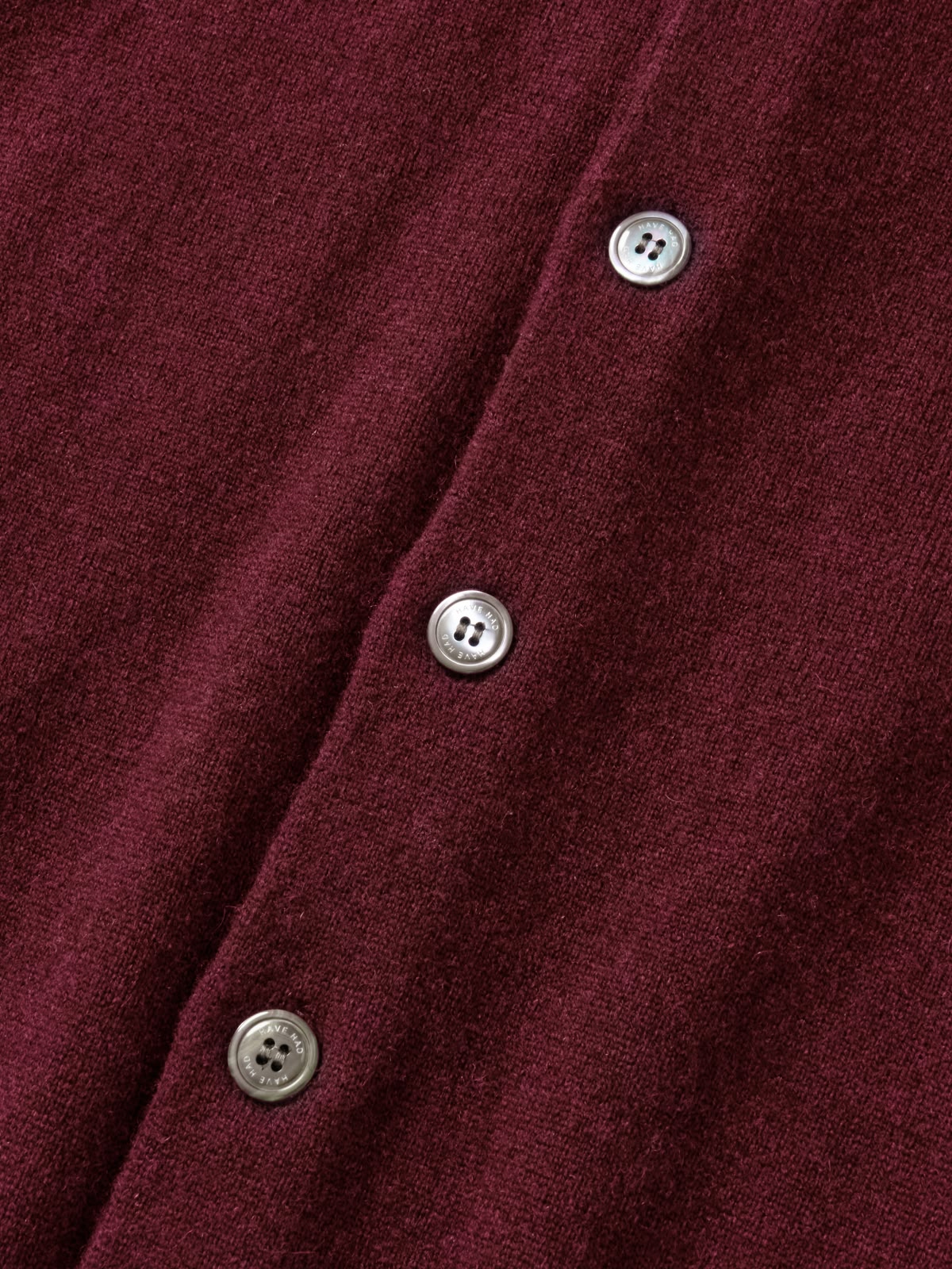 Daily Wool Collar Cardigan (Red)