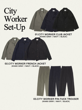City Worker French Jacket (Black)