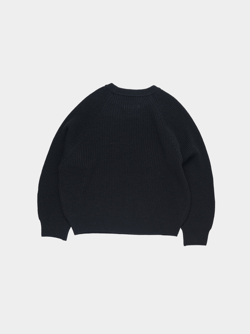 Fine Wool Fisherman Knit (Navy)