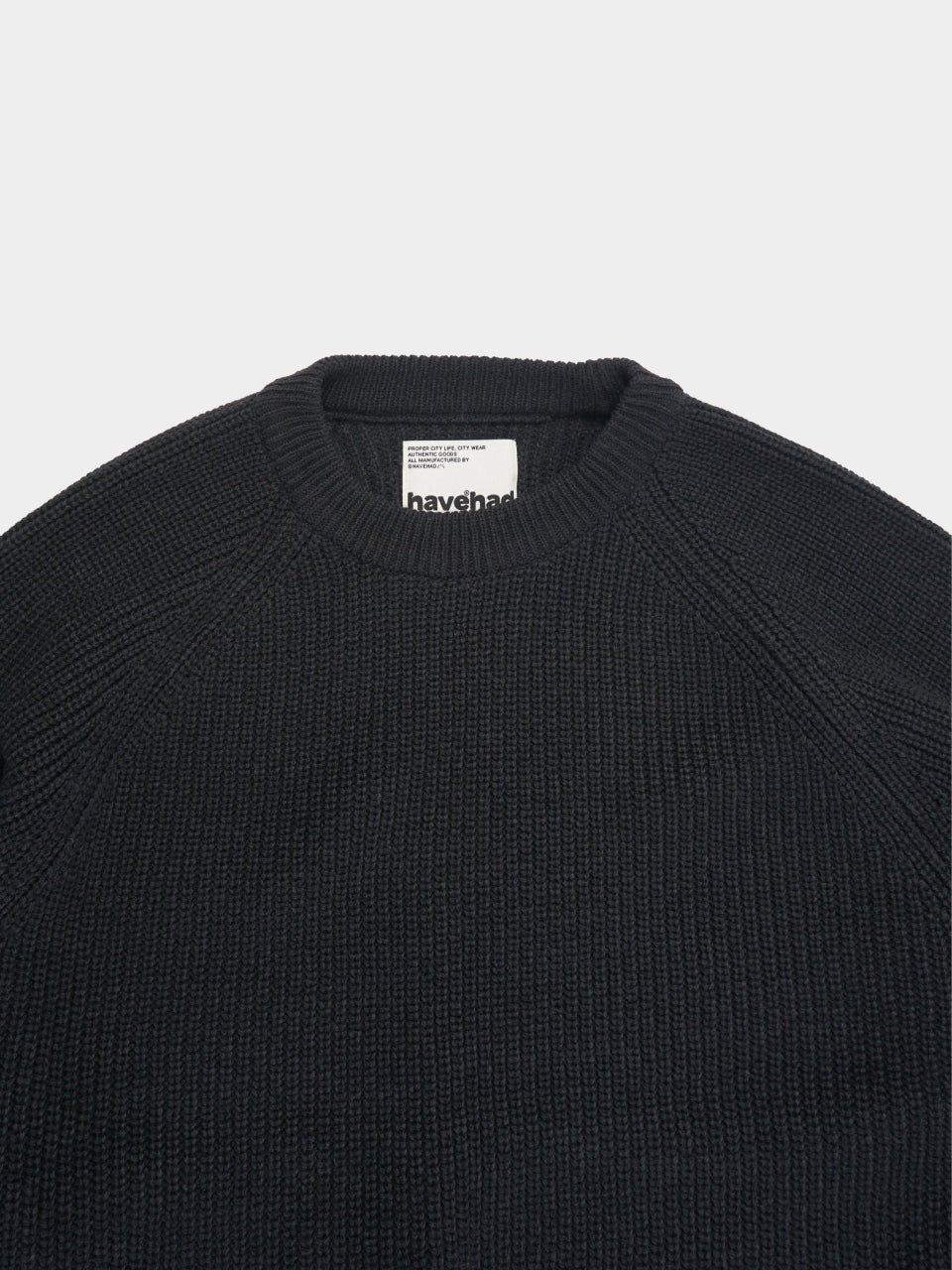 Fine Wool Fisherman Knit (Navy)