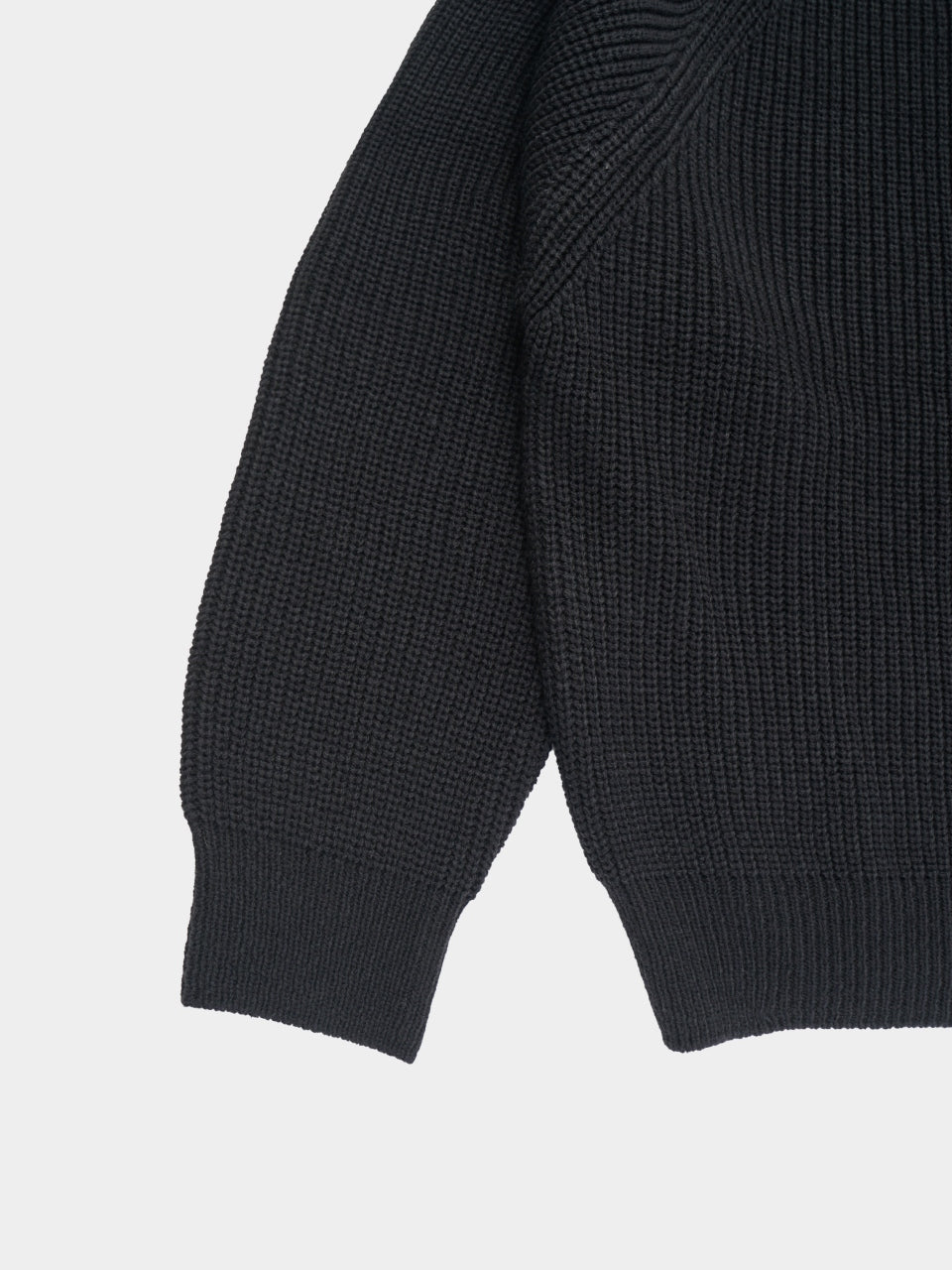 Fine Wool Fisherman Knit (Navy)