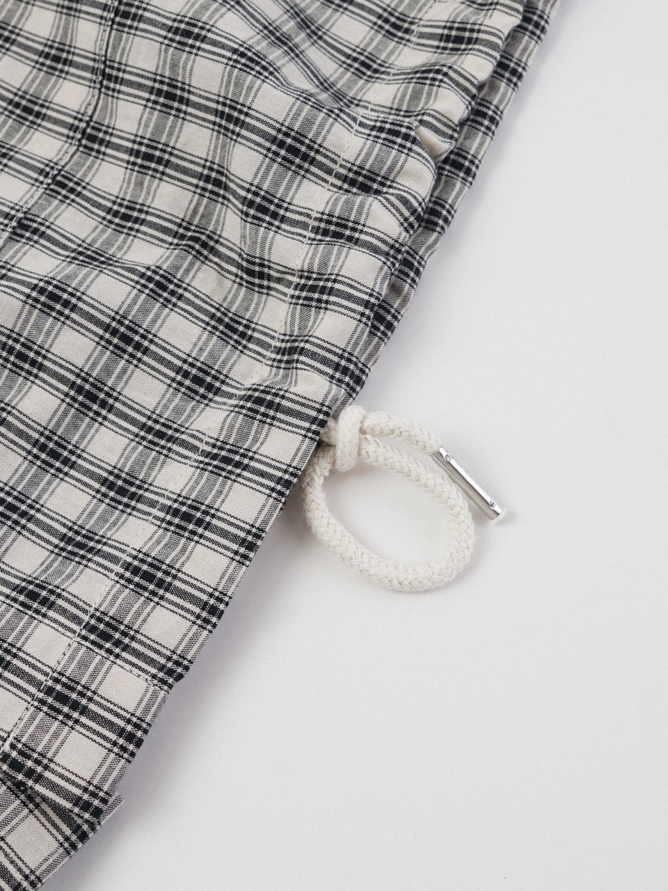 Classic Check String Shirts (Check Black)