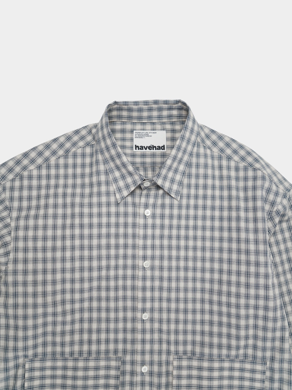 Classic Check String Shirts (Check Navy)