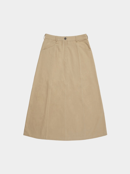 Utility Long Skirt (Beige)