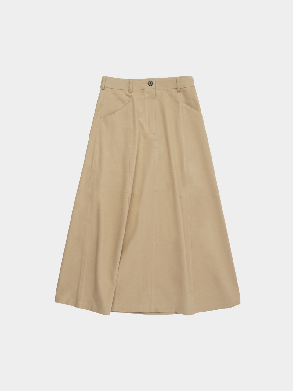 Utility Long Skirt (Beige)