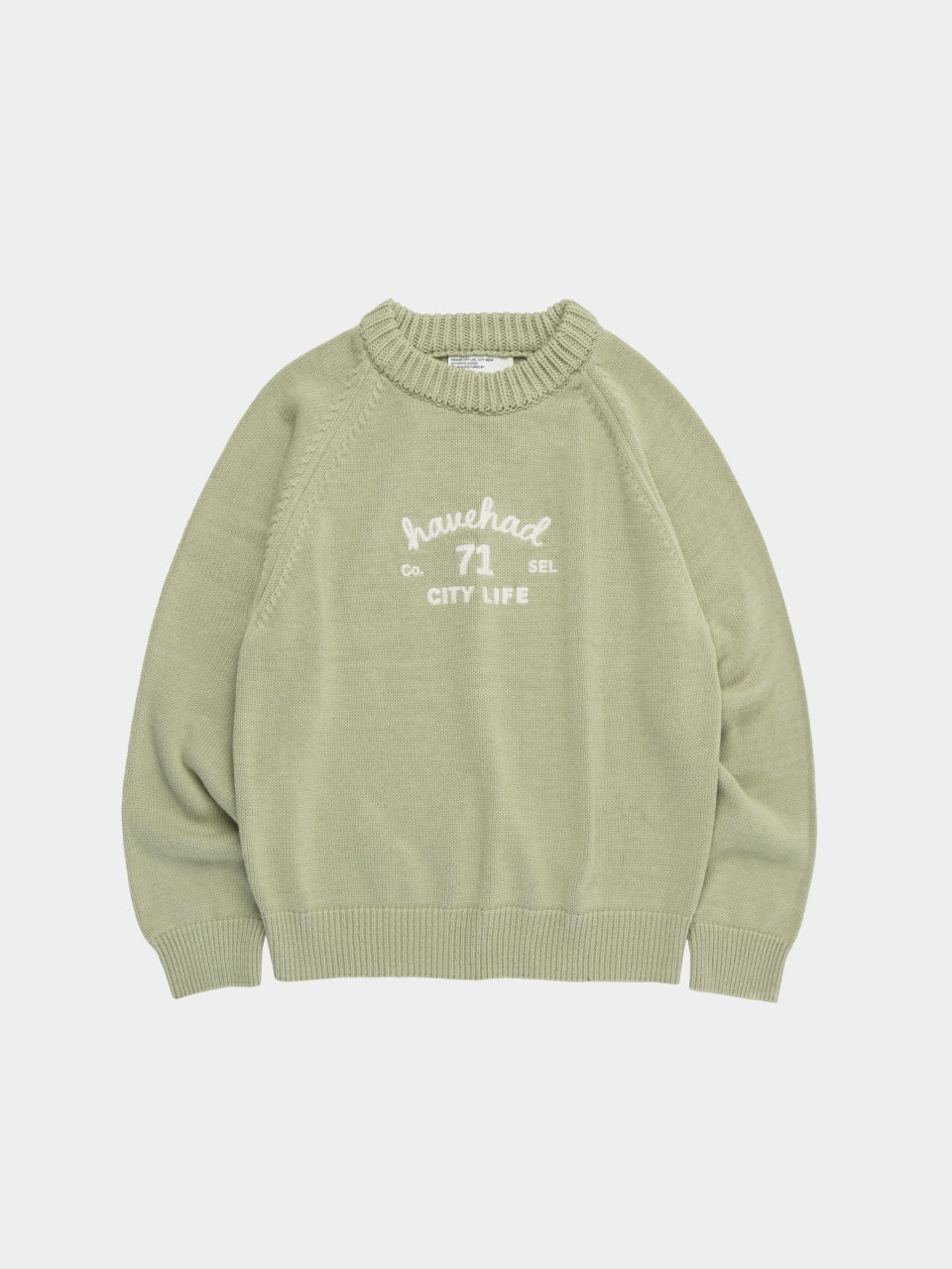 hvhd Classic Logo Sweater (Sage Green)