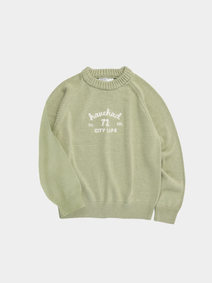 hvhd Classic Logo Sweater (Sage Green)