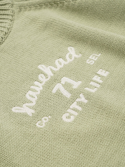 hvhd Classic Logo Sweater (Sage Green)