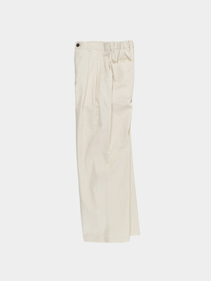 24fw City Worker Pin-tuck Trouser (Ecru)