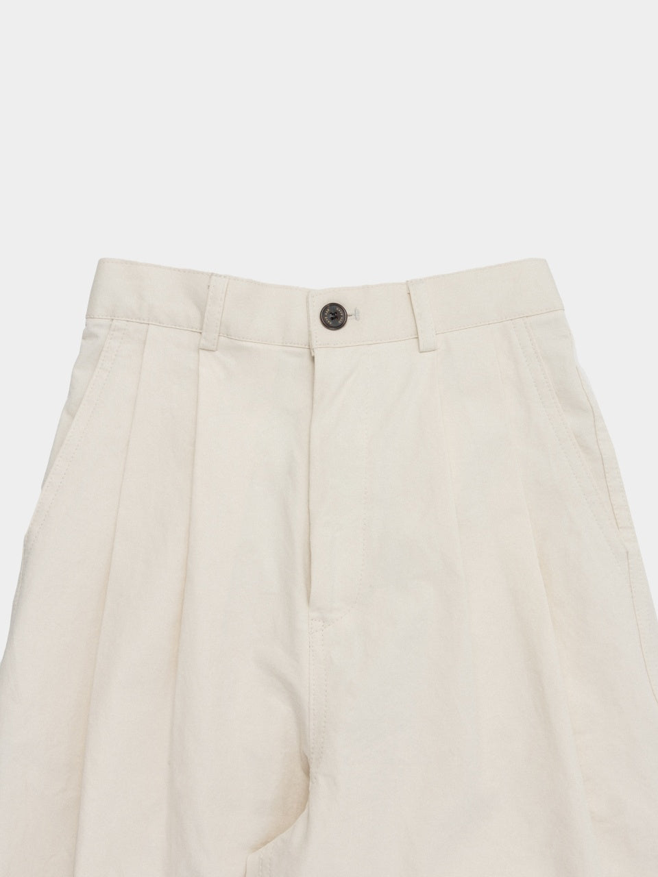 24fw City Worker Pin-tuck Trouser (Ecru)