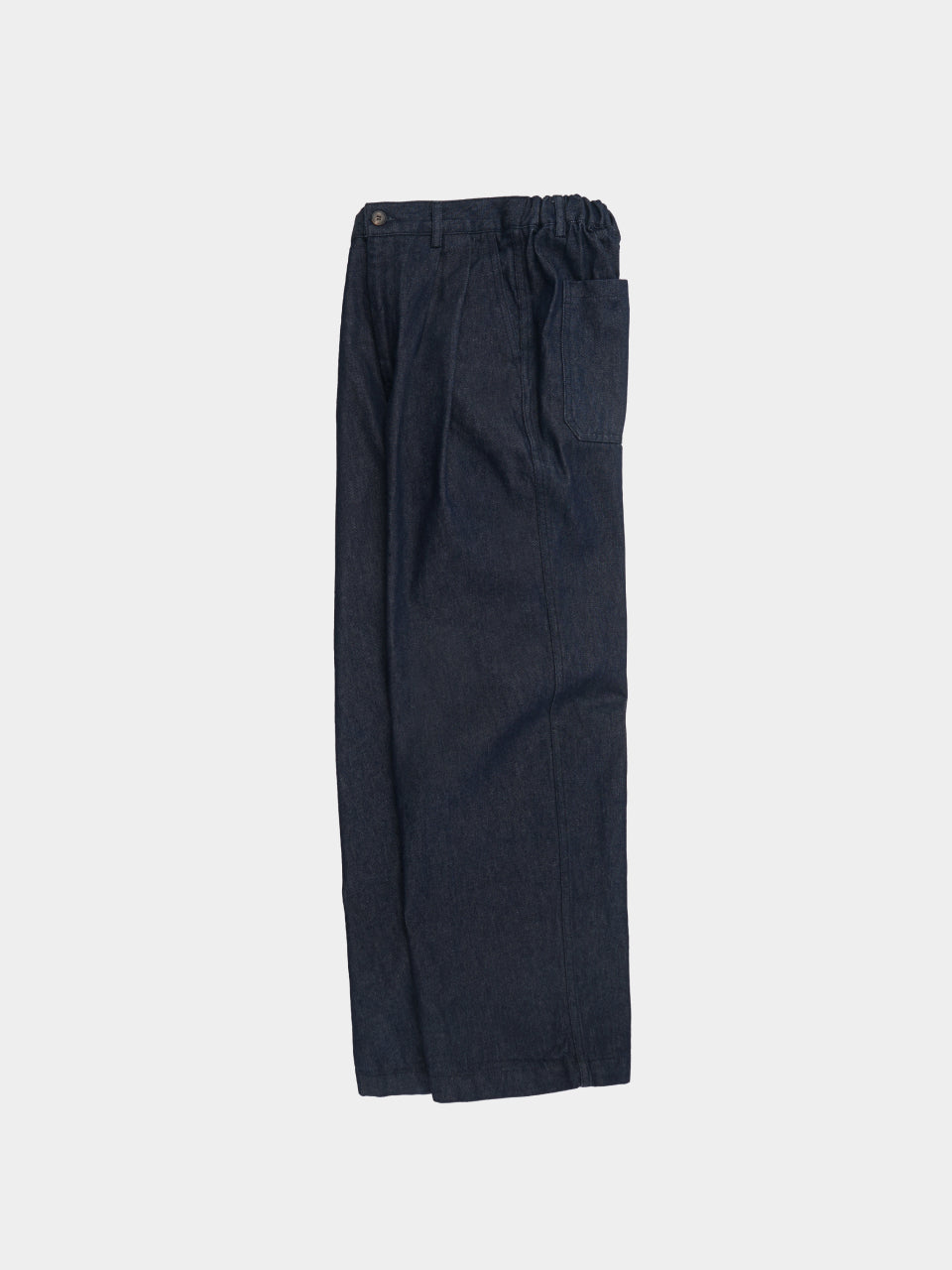 Washed Pin-tuck Denim Pants (Denim Blue)