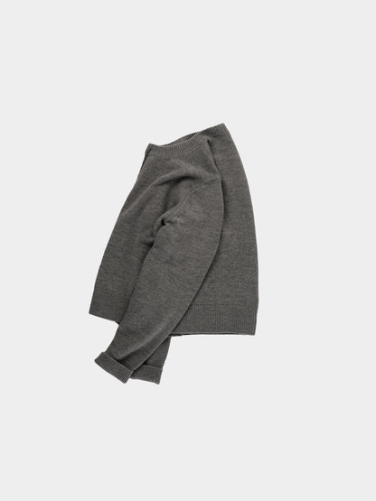 Women Cashmere Wool Cardigan (Charcoal)