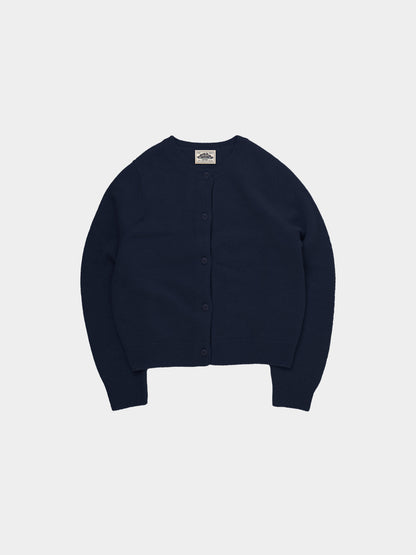 Women Cashmere Wool Cardigan (Navy)