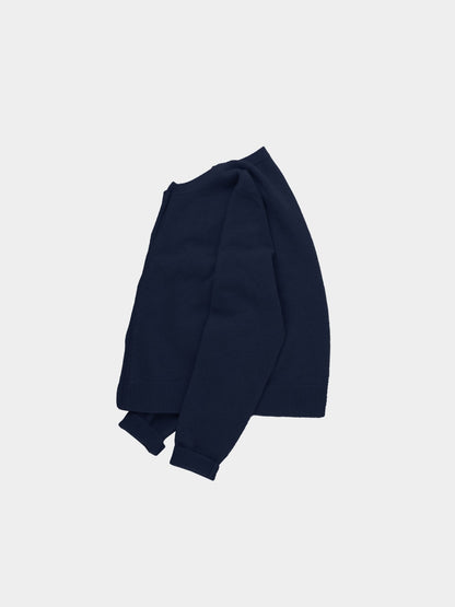 Women Cashmere Wool Cardigan (Navy)