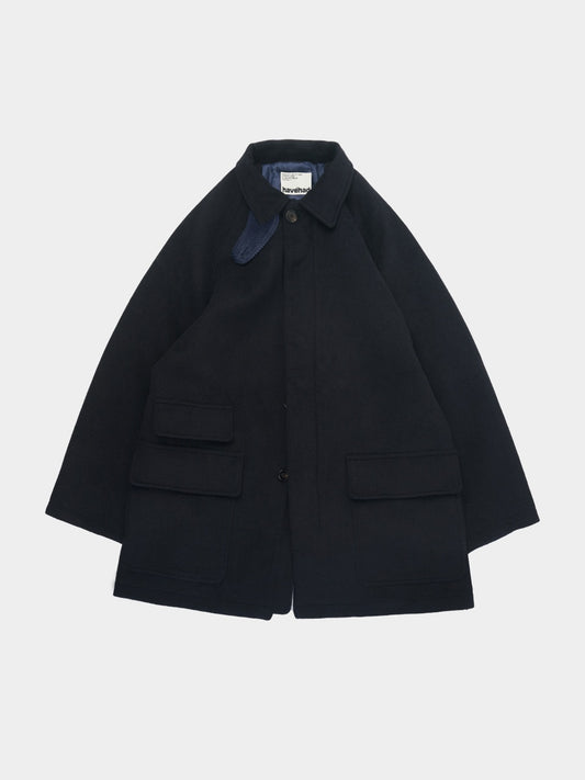 City Wool Half Coat (Navy)