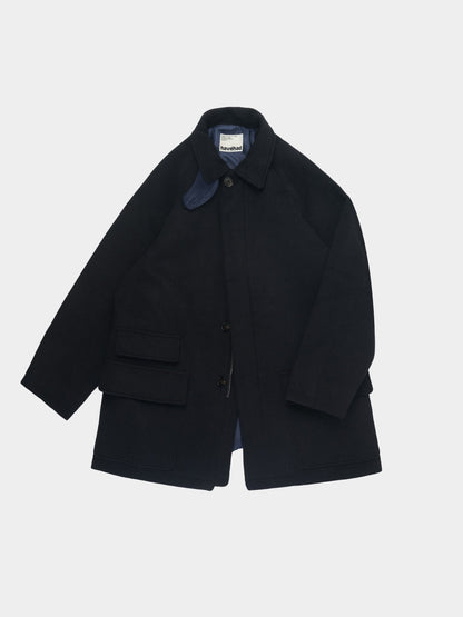 City Wool Half Coat (Navy)