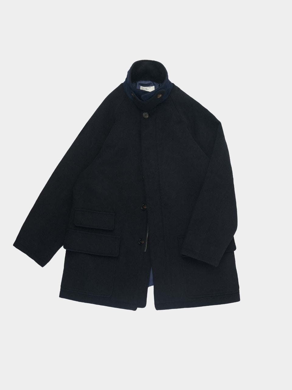 City Wool Half Coat (Navy)