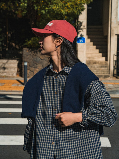 hvhd Logo Classic Check Shirts (Check Navy)