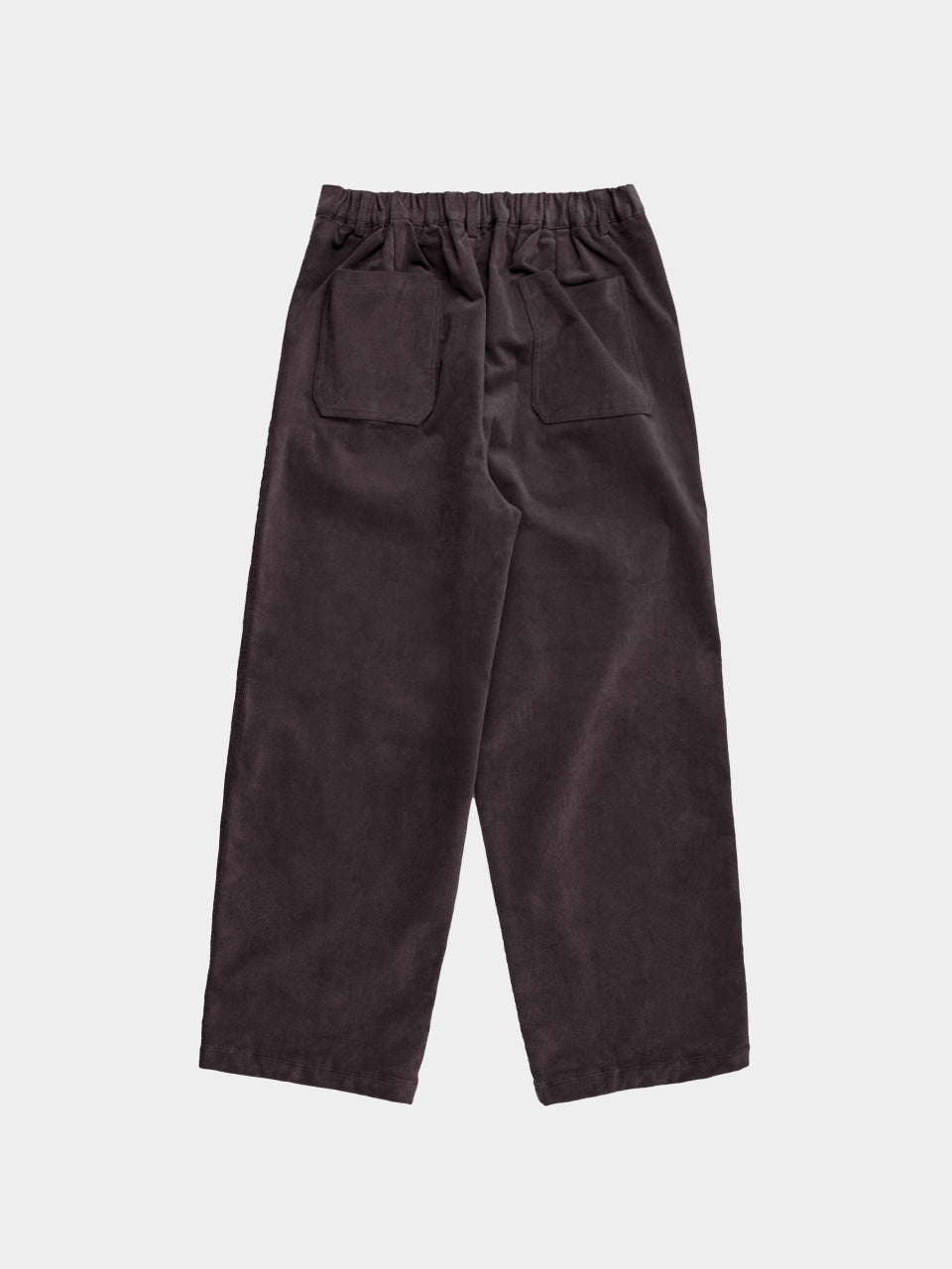 Warm Corduroy Pin-tuck Pants (Chocolate)