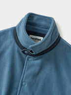 Two-tone Strap Fleece Jacket (Blue)