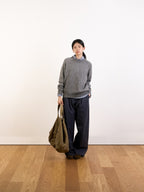 Yak Wool Crewneck Sweater (Navy)