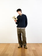 Yak Wool Collar Knit (Navy)