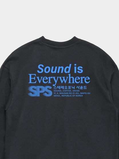 SPS Letter Long Sleeve Tee (Charcoal)