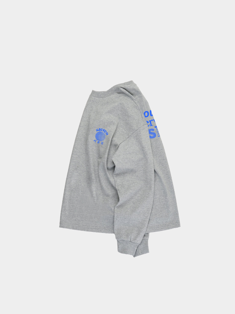 SPS Letter Long Sleeve Tee (Melange Gray)