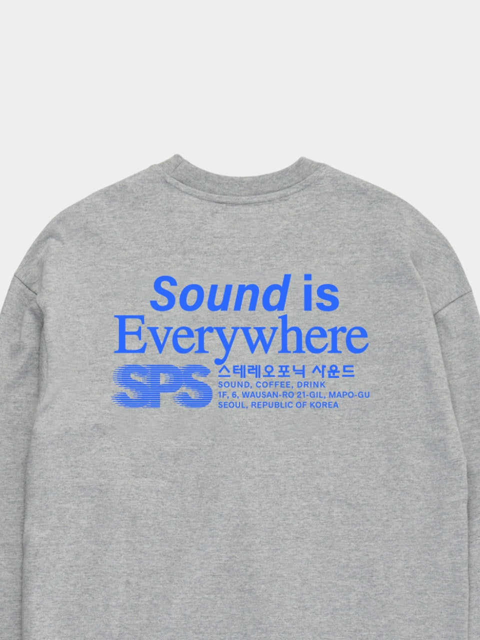 SPS Letter Long Sleeve Tee (Melange Gray)