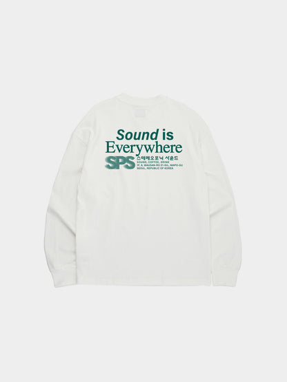 SPS Letter Long Sleeve Tee (White)