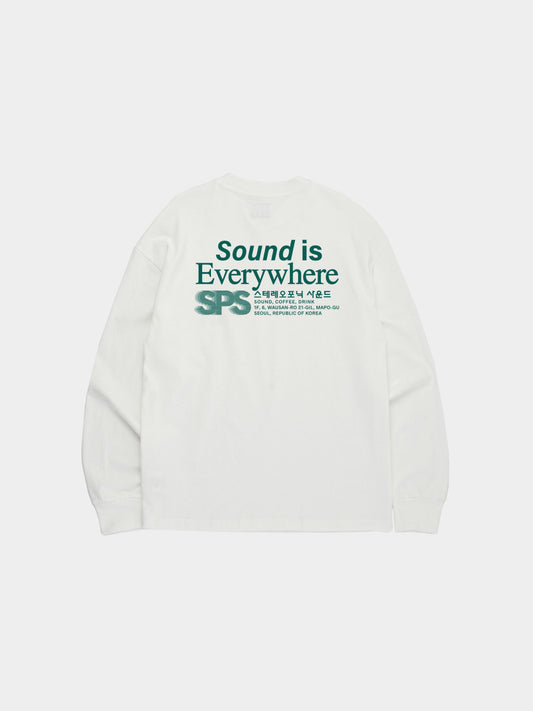 SPS Letter Long Sleeve Tee (White)